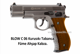 BLOW C 75 Kurusıkı Tabanca Füme Ahşap Kabza.