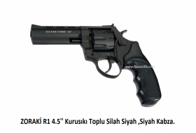 ZORAKİ R1 4.5'' Kurusıkı Toplu Silah Siyah ,Siyah Kabza.
