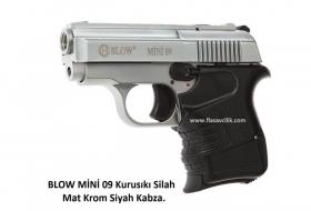 BLOW MİNİ 09 Kurusıkı Silah Mat Krom Siyah Kabza.