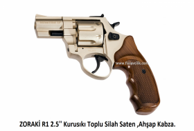 ZORAKİ R1 2.5'' Kurusıkı Toplu Silah Saten ,Ahşap Kabza.