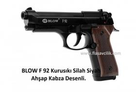 BLOW F 92 Kurusıkı Silah Siyah Ahşap Kabza Desenli.