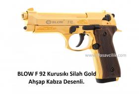 BLOW F 92 Kurusıkı Silah Gold Ahşap Kabza Desenli.