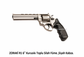 ZORAKİ R1 6'' Kurusıkı Toplu Silah Füme ,Siyah Kabza.