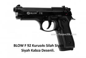 BLOW F 92 Kurusıkı Silah Siyah Siyah Kabza Desenli.
