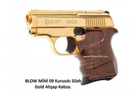 BLOW MİNİ 09 Kurusıkı Silah Gold Ahşap Kabza.